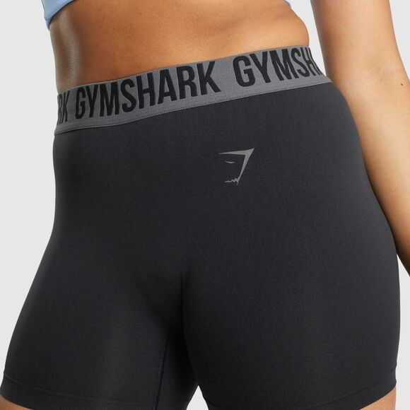 Black/Grey Gymshark Fit Seamless Shorts Size Small - Picture 5 of 11